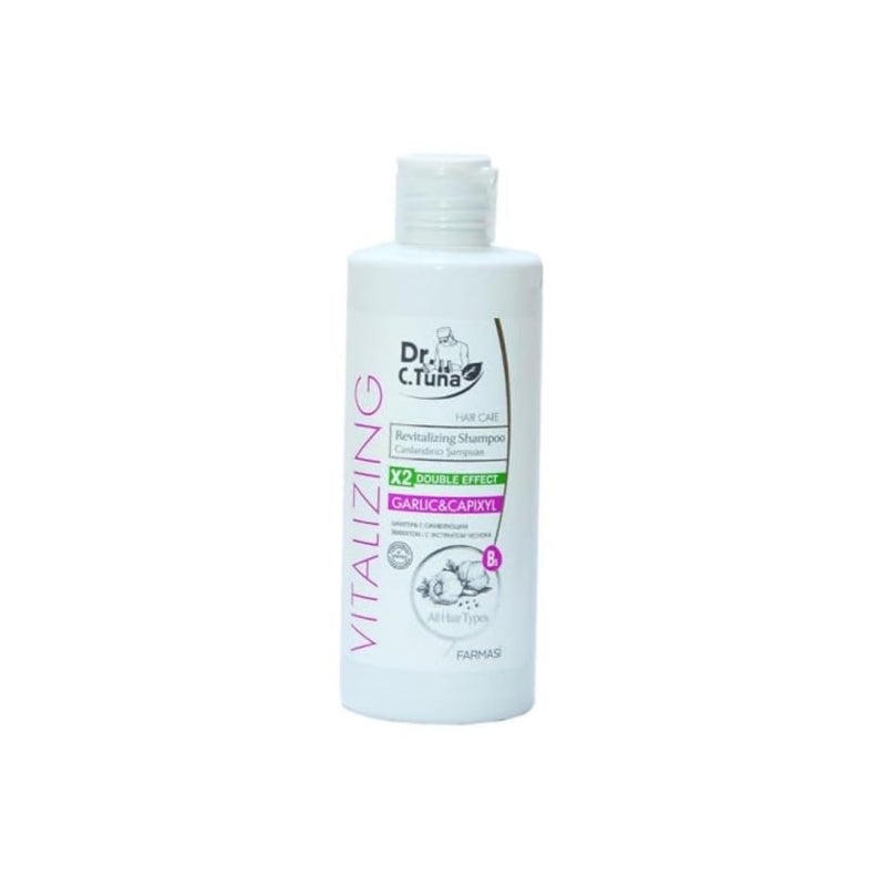 FARMASi Dr. C. Tuna Vitalizing Garlic Shampoo, Nourishing & Strengthening Formula with Garlic Extract and Capixyl, Helps Refresh Scalp & Support Fuller-Looking Hair, 7.6 fl oz - Image 1